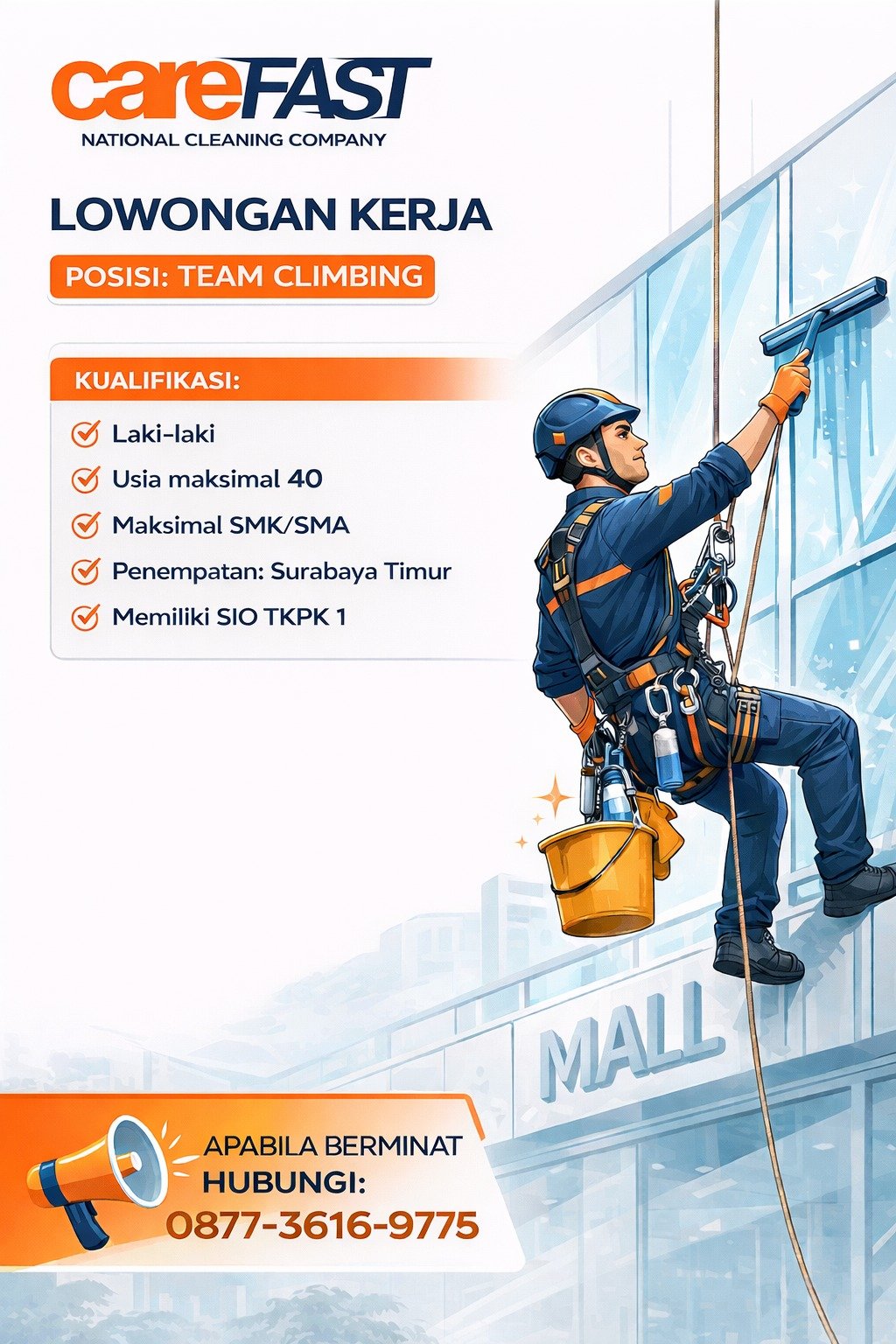 lowongan kerja team climbing